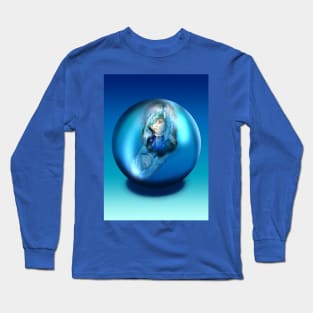 Drowned ghost girl in a crystal ball Long Sleeve T-Shirt